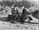 Circa_1900_rabbit_hunting_on_a_railway_jigger__in_Otago_CMS