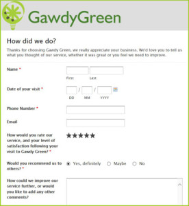 Webforms and online sureys