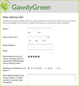 Webforms and online sureys