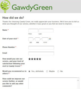 Webforms and online sureys
